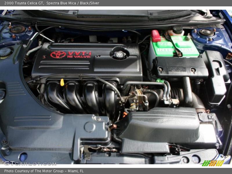 Spectra Blue Mica / Black/Silver 2000 Toyota Celica GT