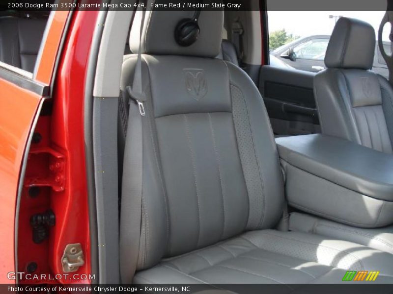 Flame Red / Medium Slate Gray 2006 Dodge Ram 3500 Laramie Mega Cab 4x4