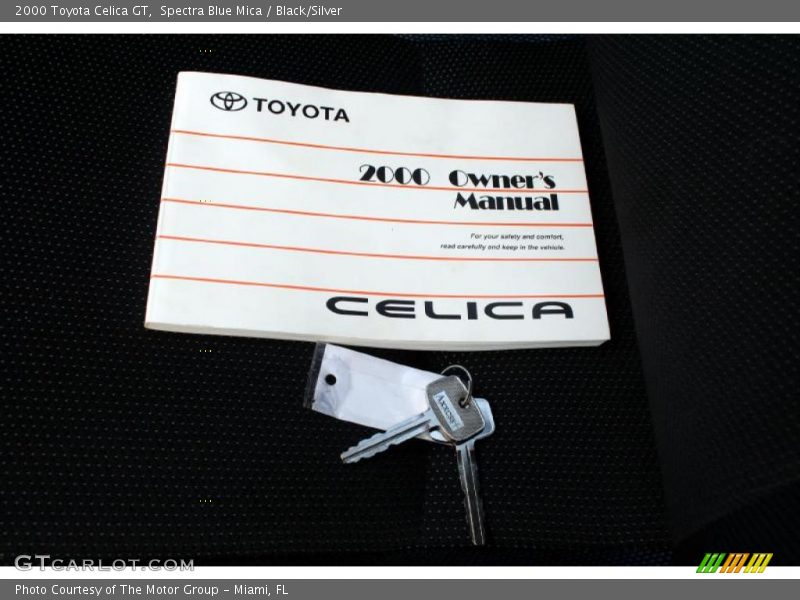 Spectra Blue Mica / Black/Silver 2000 Toyota Celica GT