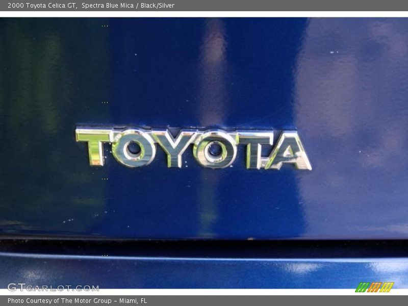 Spectra Blue Mica / Black/Silver 2000 Toyota Celica GT