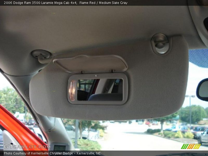 Flame Red / Medium Slate Gray 2006 Dodge Ram 3500 Laramie Mega Cab 4x4