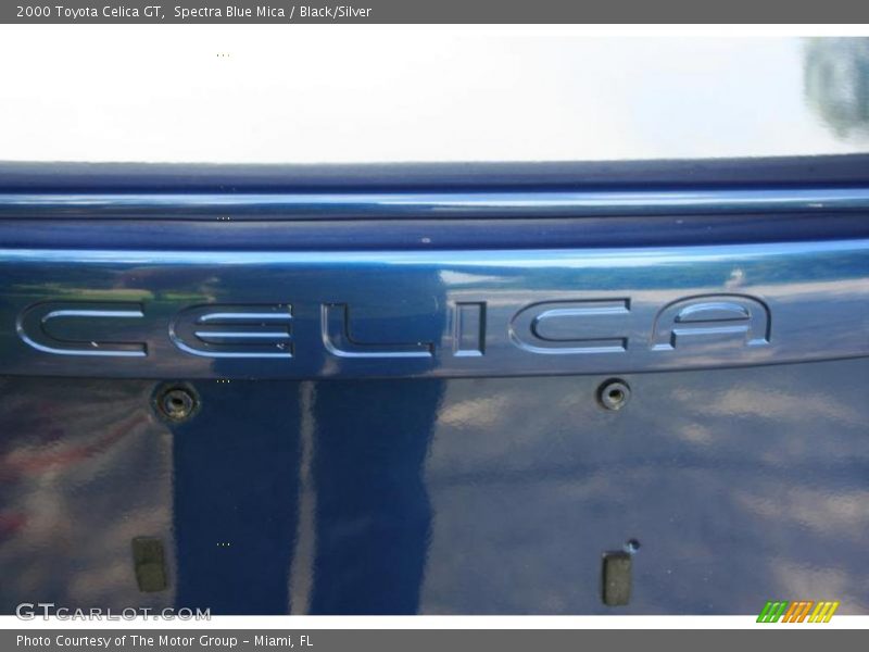 Spectra Blue Mica / Black/Silver 2000 Toyota Celica GT