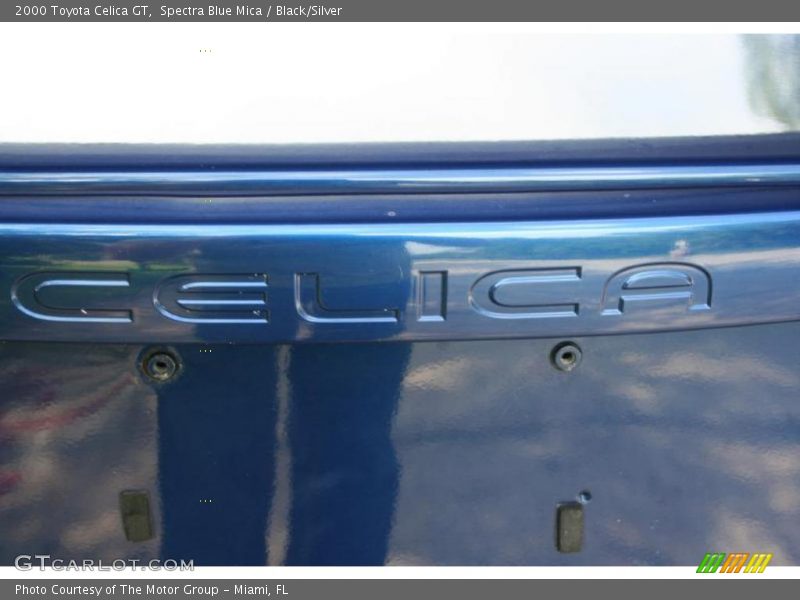 Spectra Blue Mica / Black/Silver 2000 Toyota Celica GT
