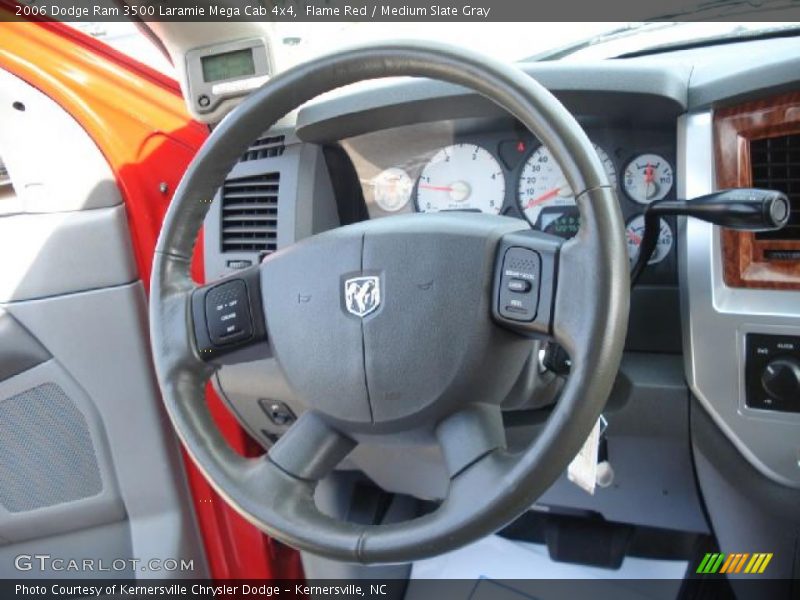 Flame Red / Medium Slate Gray 2006 Dodge Ram 3500 Laramie Mega Cab 4x4