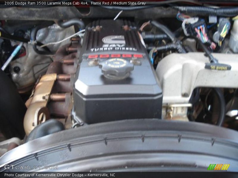 Flame Red / Medium Slate Gray 2006 Dodge Ram 3500 Laramie Mega Cab 4x4