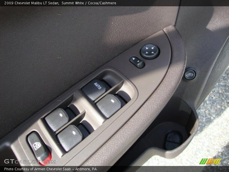 Summit White / Cocoa/Cashmere 2009 Chevrolet Malibu LT Sedan