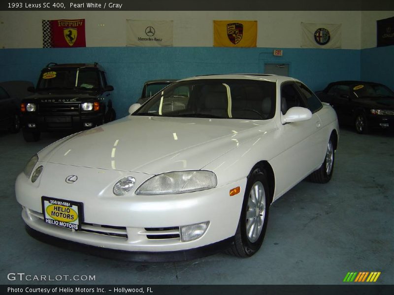 Pearl White / Gray 1993 Lexus SC 400