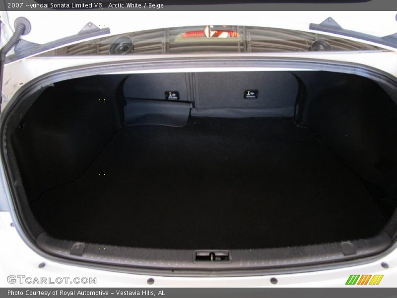 Arctic White / Beige 2007 Hyundai Sonata Limited V6