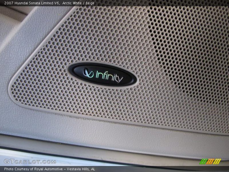 Arctic White / Beige 2007 Hyundai Sonata Limited V6