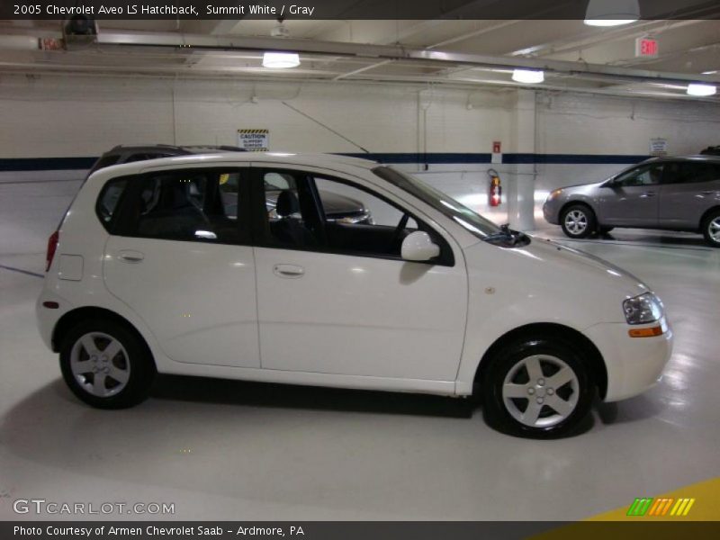 Summit White / Gray 2005 Chevrolet Aveo LS Hatchback