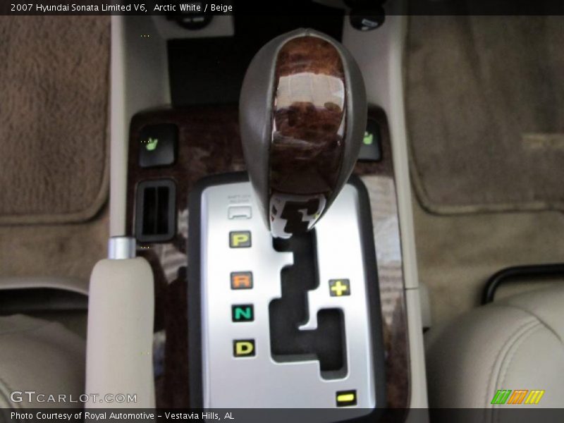 Arctic White / Beige 2007 Hyundai Sonata Limited V6