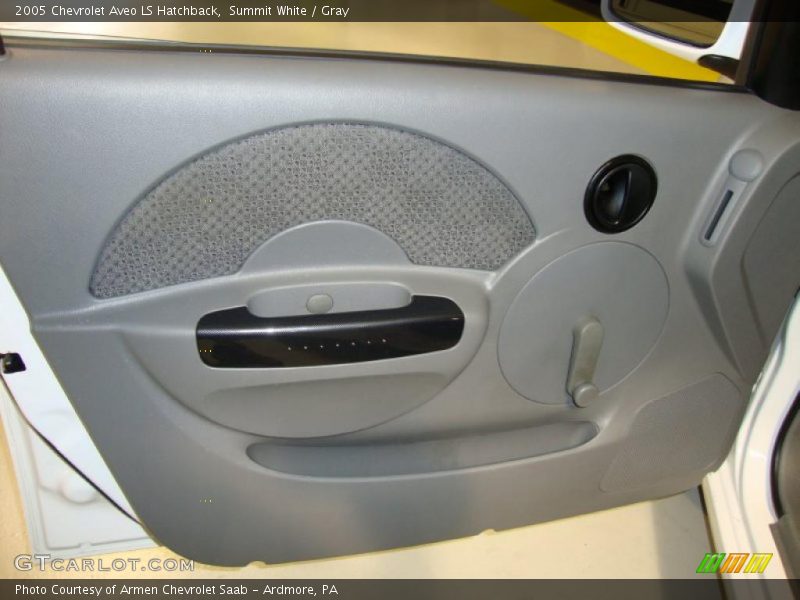Summit White / Gray 2005 Chevrolet Aveo LS Hatchback