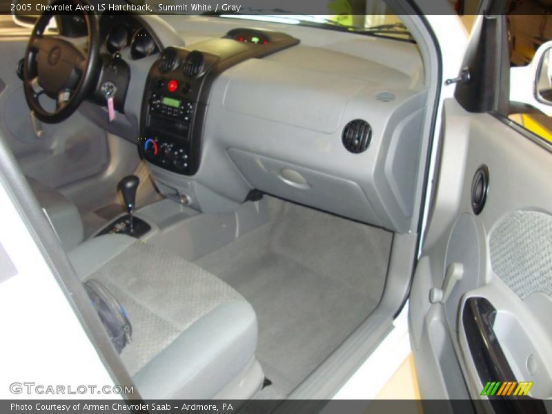 Summit White / Gray 2005 Chevrolet Aveo LS Hatchback