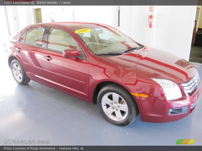 Merlot Metallic / Camel 2007 Ford Fusion SE