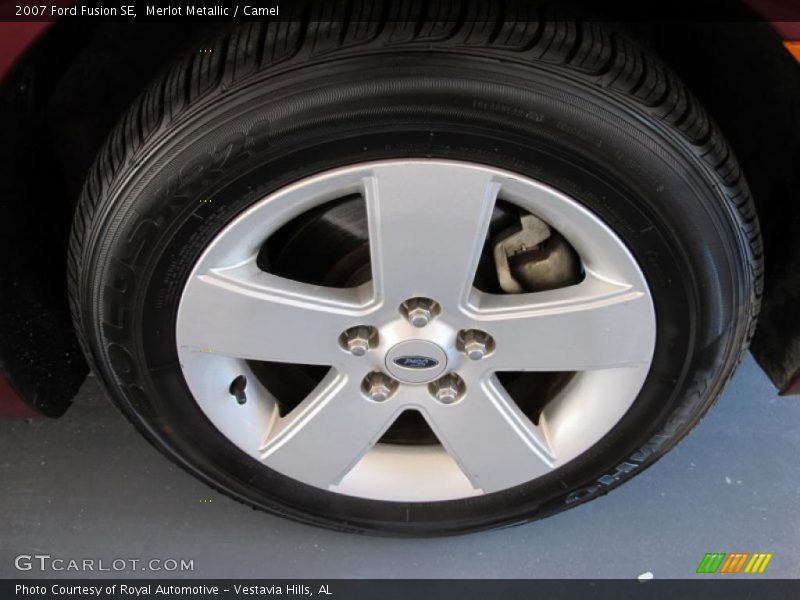 Merlot Metallic / Camel 2007 Ford Fusion SE