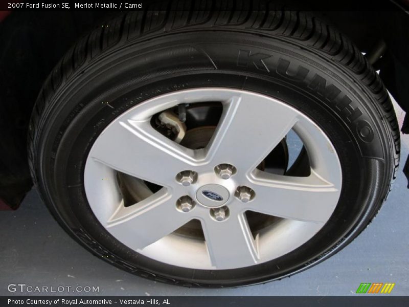 Merlot Metallic / Camel 2007 Ford Fusion SE