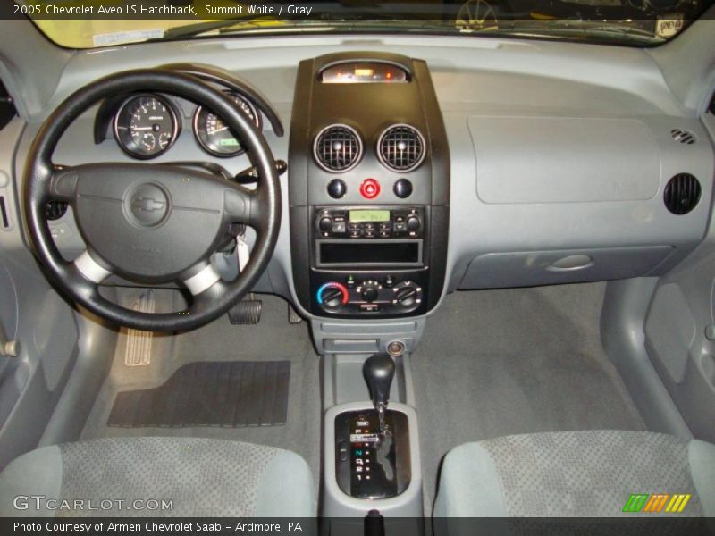 Summit White / Gray 2005 Chevrolet Aveo LS Hatchback