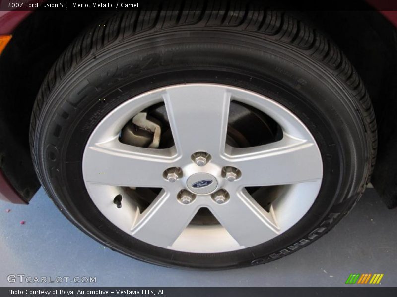 Merlot Metallic / Camel 2007 Ford Fusion SE