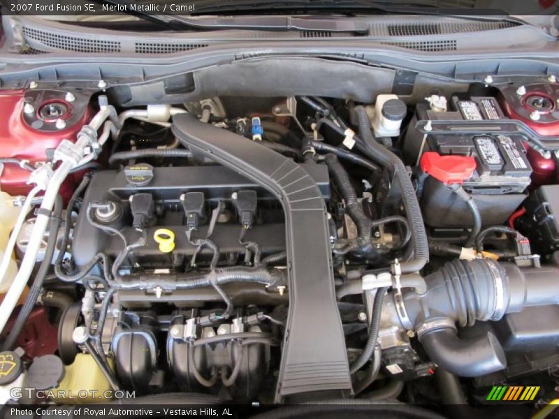 Merlot Metallic / Camel 2007 Ford Fusion SE