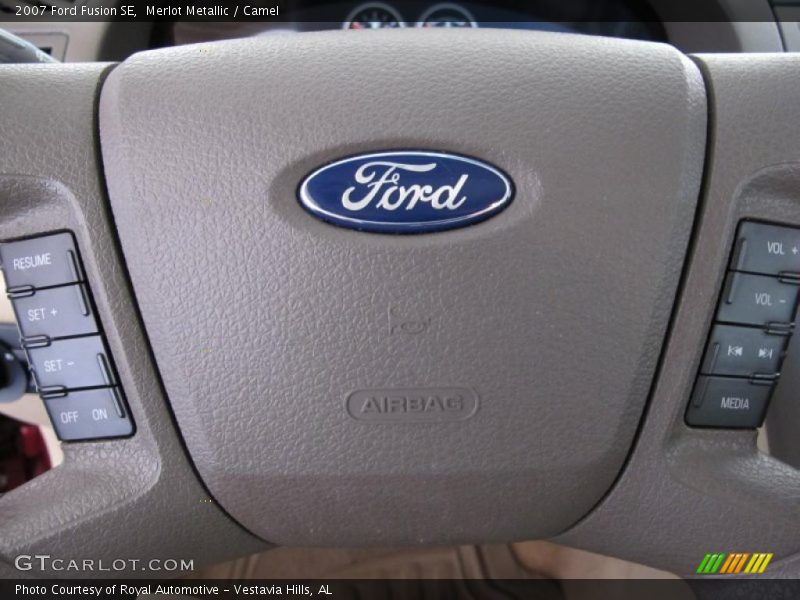 Merlot Metallic / Camel 2007 Ford Fusion SE
