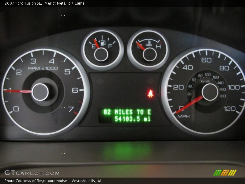 Merlot Metallic / Camel 2007 Ford Fusion SE