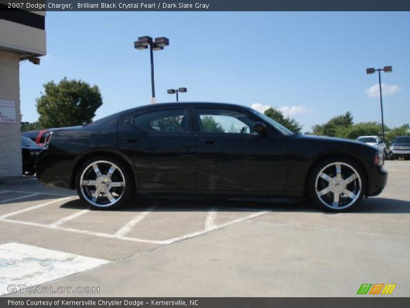 Brilliant Black Crystal Pearl / Dark Slate Gray 2007 Dodge Charger