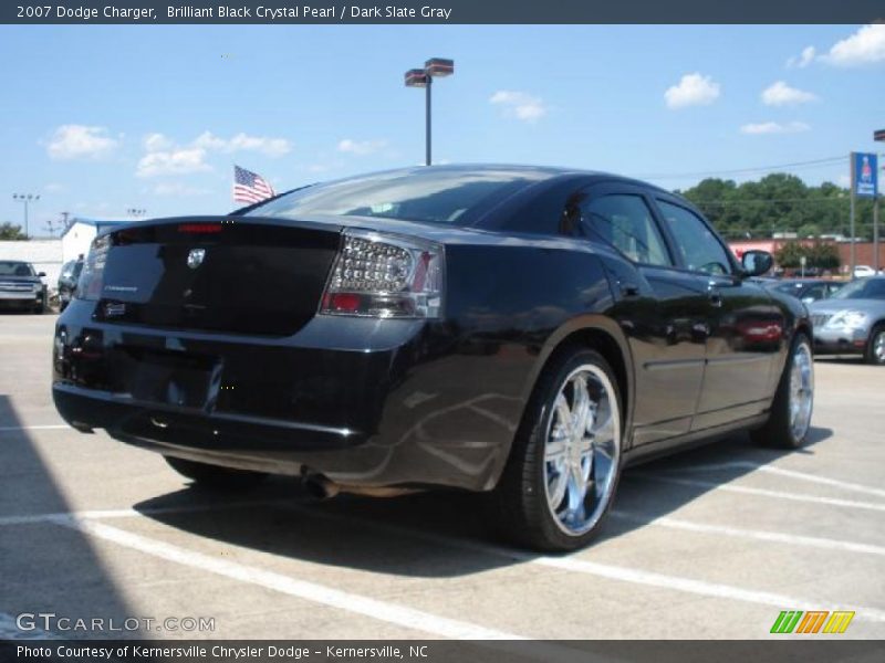 Brilliant Black Crystal Pearl / Dark Slate Gray 2007 Dodge Charger