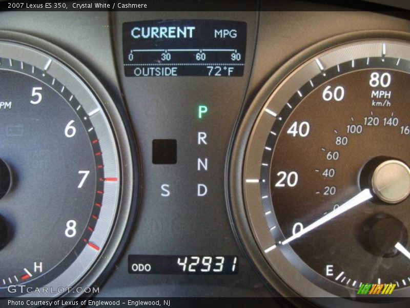 Crystal White / Cashmere 2007 Lexus ES 350
