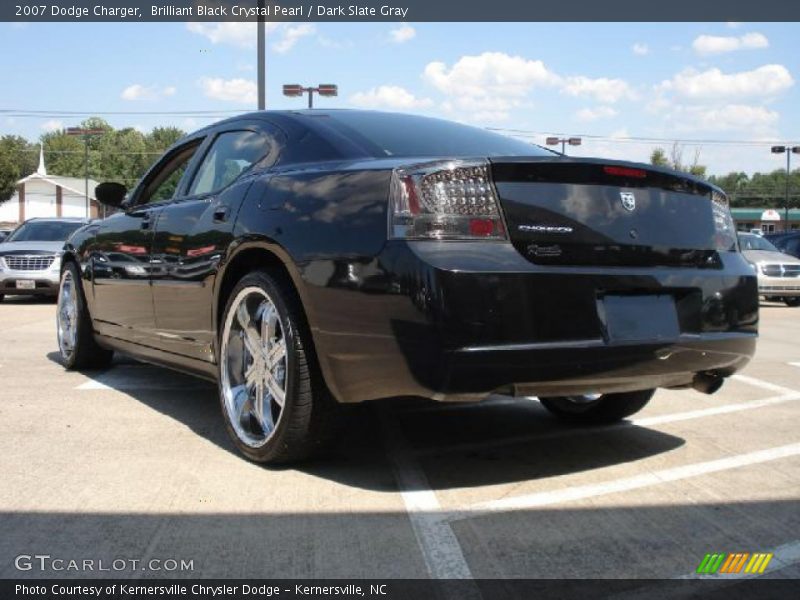 Brilliant Black Crystal Pearl / Dark Slate Gray 2007 Dodge Charger