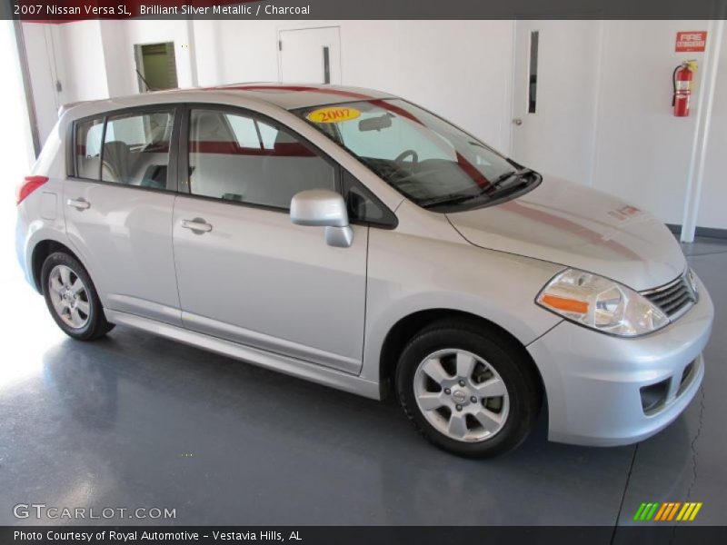 Brilliant Silver Metallic / Charcoal 2007 Nissan Versa SL