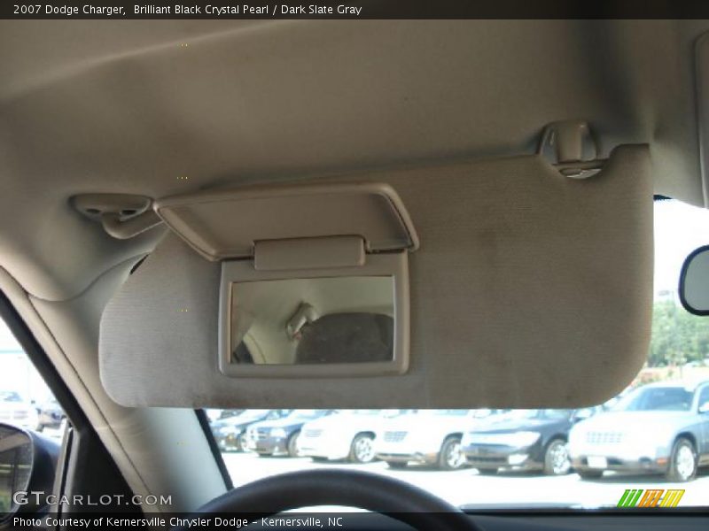 Brilliant Black Crystal Pearl / Dark Slate Gray 2007 Dodge Charger