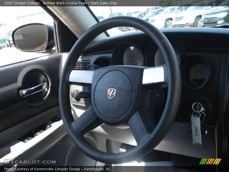 Brilliant Black Crystal Pearl / Dark Slate Gray 2007 Dodge Charger