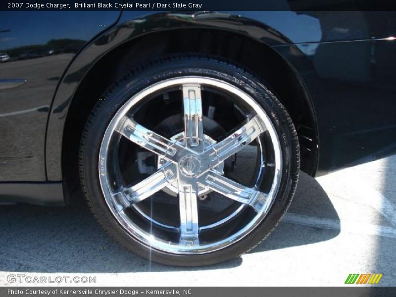 Brilliant Black Crystal Pearl / Dark Slate Gray 2007 Dodge Charger