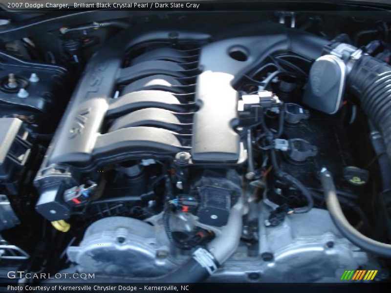 Brilliant Black Crystal Pearl / Dark Slate Gray 2007 Dodge Charger