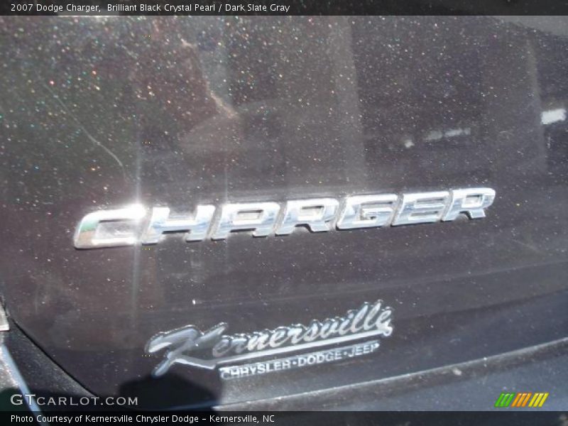 Brilliant Black Crystal Pearl / Dark Slate Gray 2007 Dodge Charger