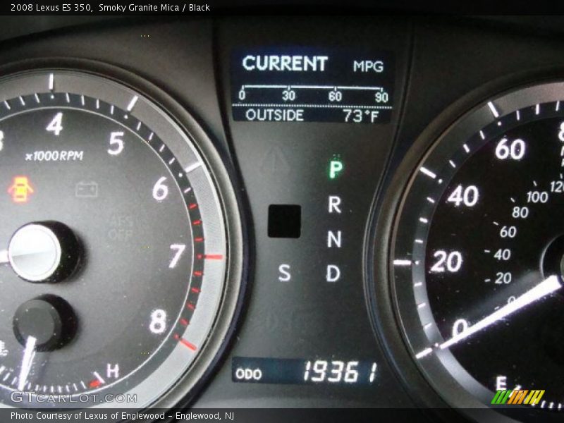 Smoky Granite Mica / Black 2008 Lexus ES 350