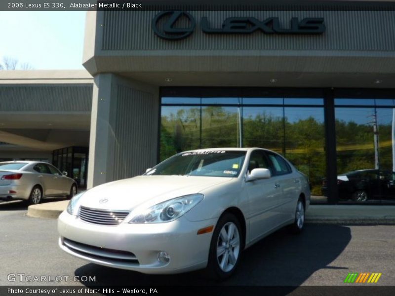 Alabaster Metallic / Black 2006 Lexus ES 330