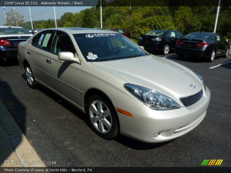 Alabaster Metallic / Black 2006 Lexus ES 330