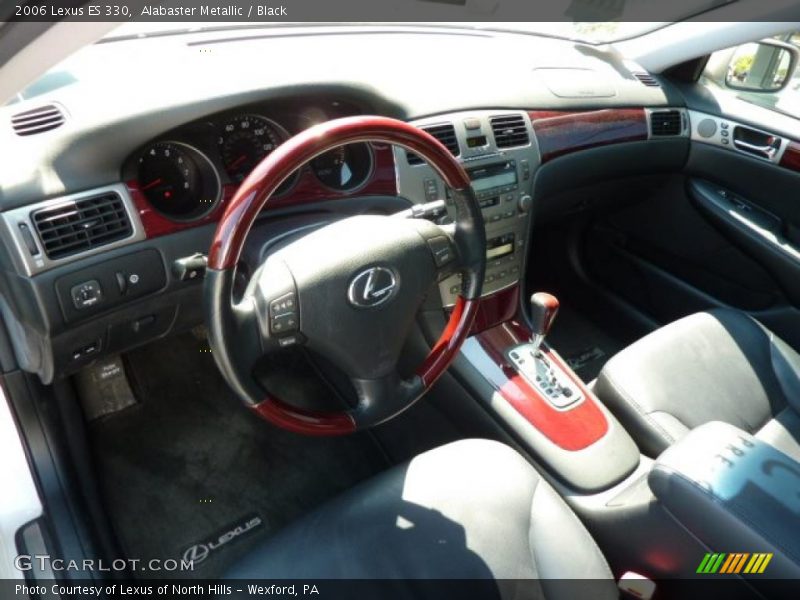 Alabaster Metallic / Black 2006 Lexus ES 330