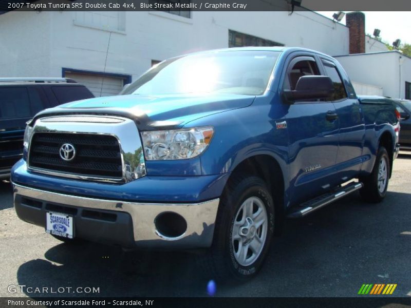 Blue Streak Metallic / Graphite Gray 2007 Toyota Tundra SR5 Double Cab 4x4