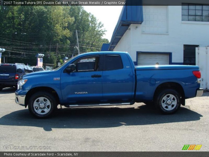 Blue Streak Metallic / Graphite Gray 2007 Toyota Tundra SR5 Double Cab 4x4
