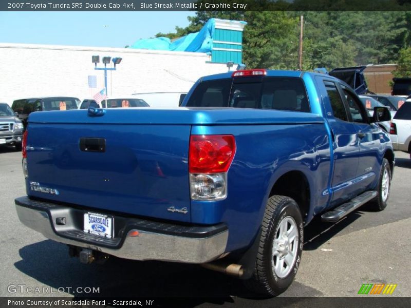 Blue Streak Metallic / Graphite Gray 2007 Toyota Tundra SR5 Double Cab 4x4