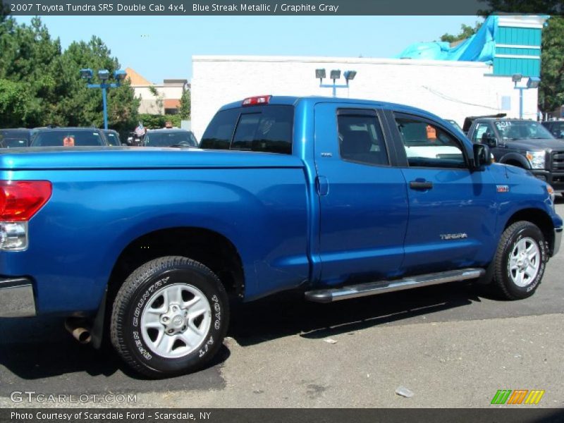 Blue Streak Metallic / Graphite Gray 2007 Toyota Tundra SR5 Double Cab 4x4
