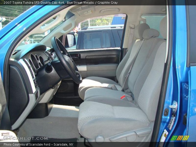 Blue Streak Metallic / Graphite Gray 2007 Toyota Tundra SR5 Double Cab 4x4