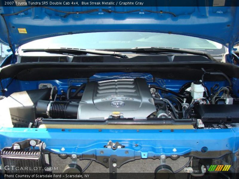 Blue Streak Metallic / Graphite Gray 2007 Toyota Tundra SR5 Double Cab 4x4