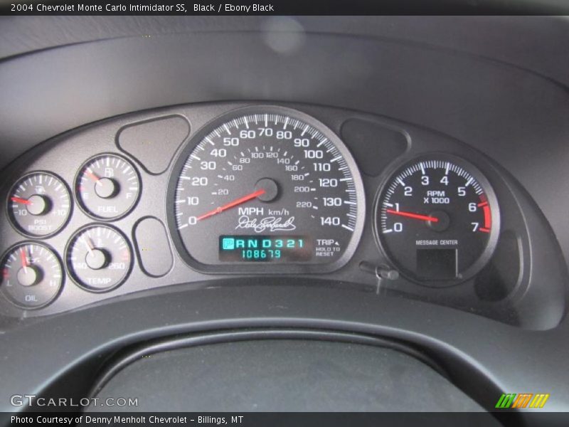 Black / Ebony Black 2004 Chevrolet Monte Carlo Intimidator SS