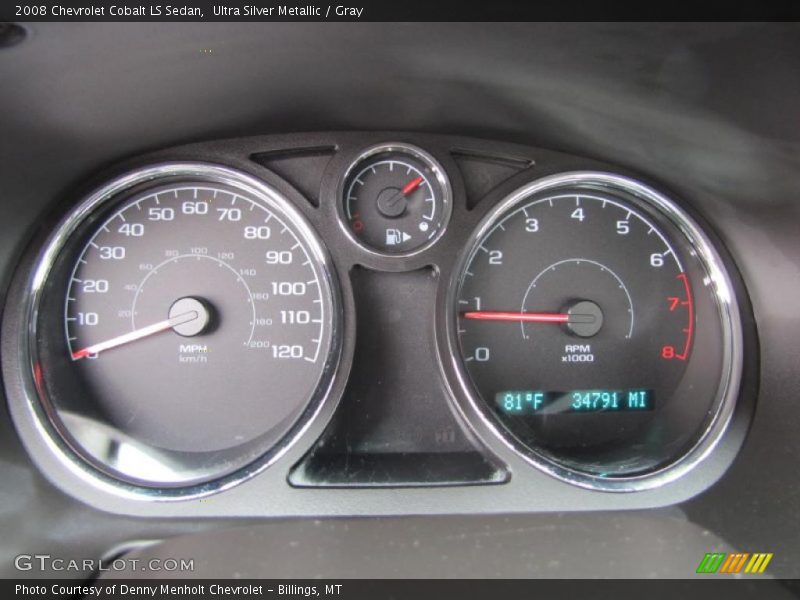 Ultra Silver Metallic / Gray 2008 Chevrolet Cobalt LS Sedan