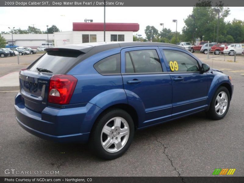 Deep Water Blue Pearl / Dark Slate Gray 2009 Dodge Caliber SXT