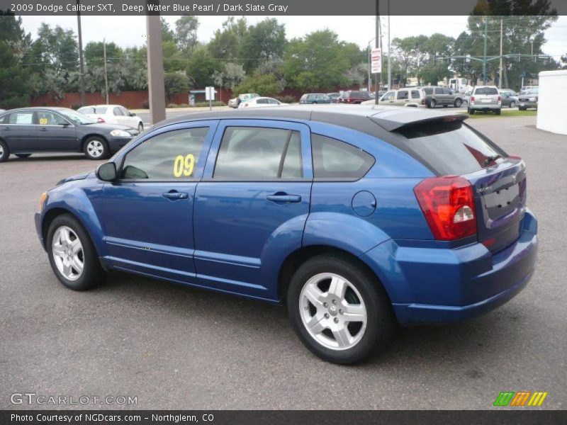 Deep Water Blue Pearl / Dark Slate Gray 2009 Dodge Caliber SXT