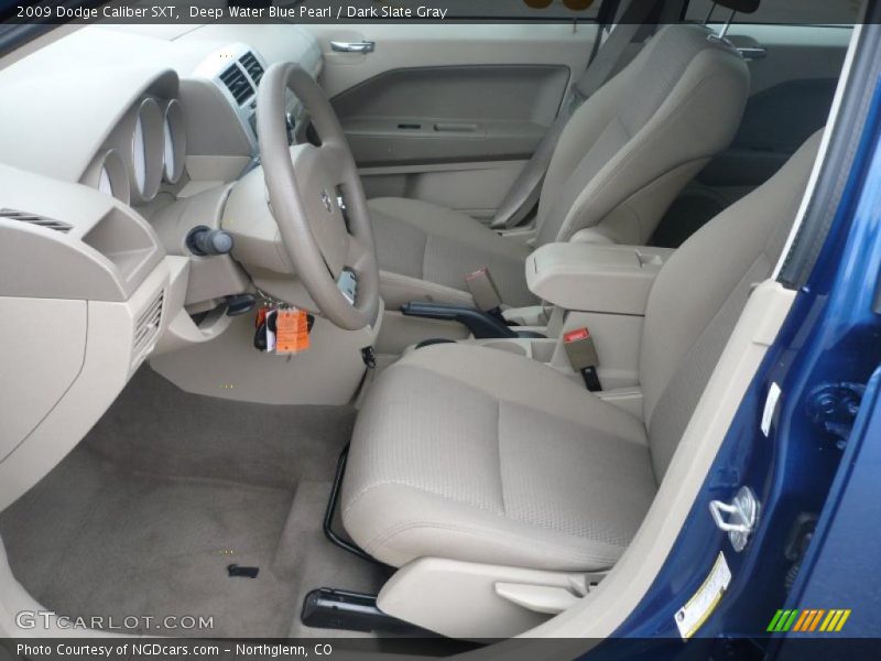 Deep Water Blue Pearl / Dark Slate Gray 2009 Dodge Caliber SXT